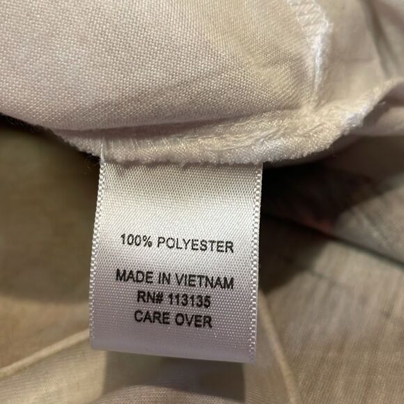 Breckenridge- Butterfly & Floral Red & Neutral Design Tiered Ruffle Top- Size XL - Picture 6 of 6